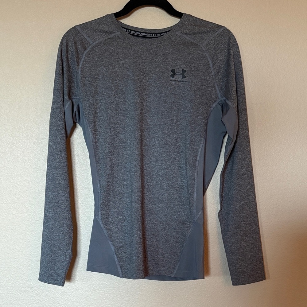 Under Armour Men’s Long Sleeve Performance Heatgear Shirt — Heather Gray